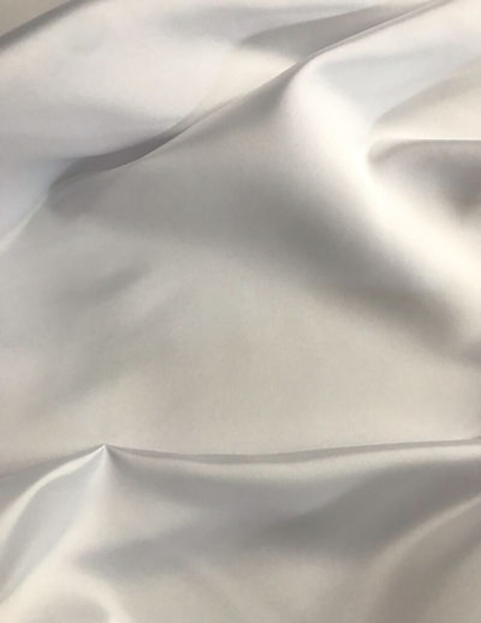 1 Yard White Poly Satin Matte Peau de Soie 58/59" Wide for Bridal & Decor Use